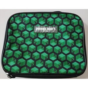 Mojang Minecraft Lunch Box Zipper Cooler Creeper Video Game Graphic Insulated